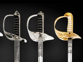 Three ceremonial Swords
