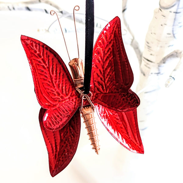 Red and copper butterfly