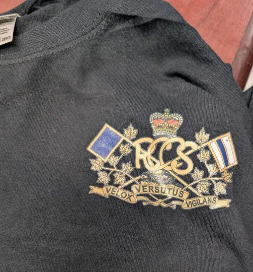 Black long sleeve cotton with RCCS Collar Dog