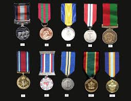 Image shows various medals that can be earned by Canadian Cadets