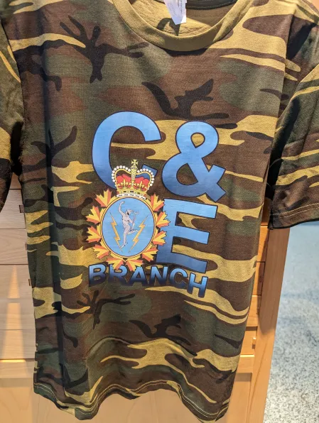 Shirt text reads "C&E Branch" with C&E Crest