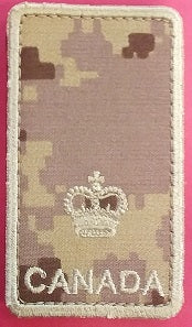 Velcro Rank Patch in Arid colours, featuring the Major Rank.