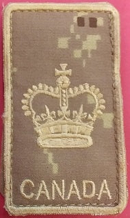 Velcro Rank Patch in Arid colours, featuring the Warrant Officer Rank.