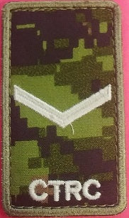CTRC cadpat velcro Rank patch; Private
