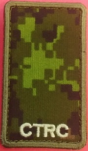 CTRC cadpat velcro Rank patch; Blank