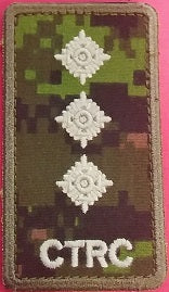 CTRC cadpat velcro Rank patch; Captain