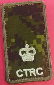 CTRC cadpat velcro Rank patch; Major