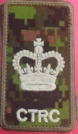 CTRC cadpat velcro Rank patch; Warrant Officer