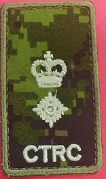CTRC cadpat velcro Rank patch; Lieutenant Colonel