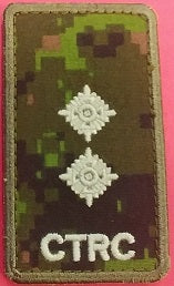 CTRC cadpat velcro Rank patch; Lieutenant