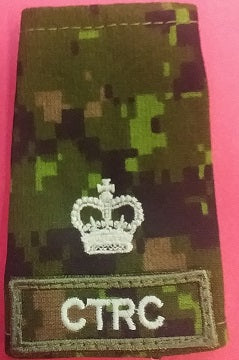 CTRC cadpat slip-on with Major Rank.