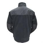 Black fleece jacket back.
