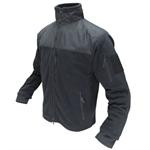 Black fleece jacket front.