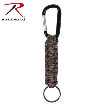 Camo paracord carabiner key chair.