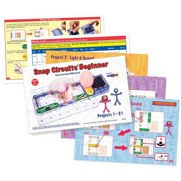 Instructrions for the Snap Circuits Beginner.