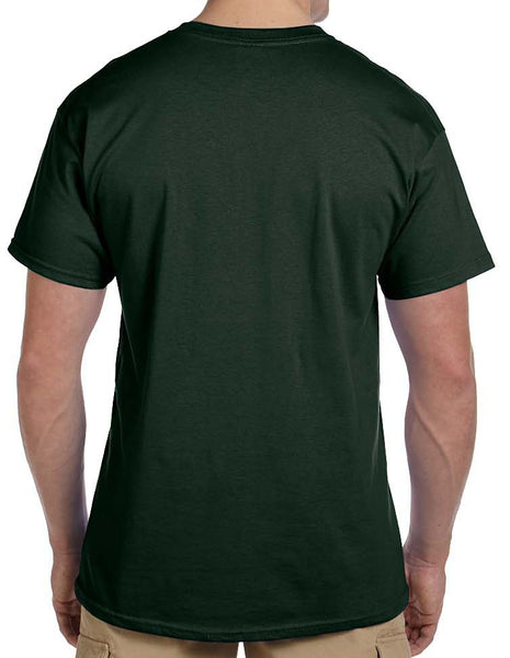 Back of green shirt