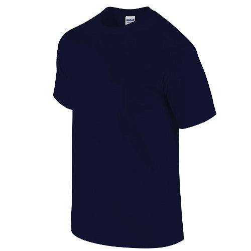 Front of blue t-shirt.