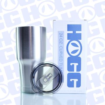 24 oz curved tumblr with lid and box