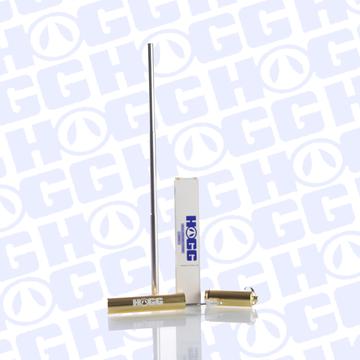 Gold stainles steel reusable straw container, silver straw and box.