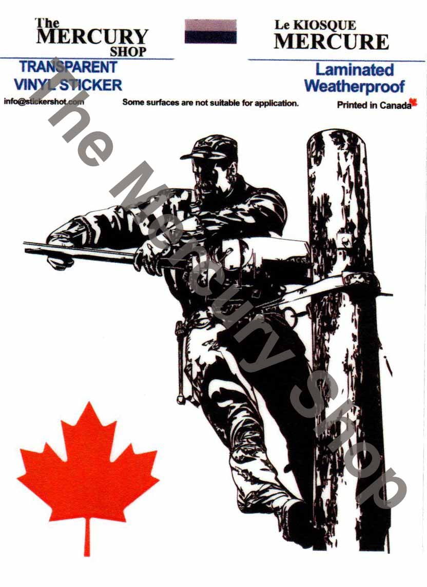Decal / Sticker Lineman on a Pole – The Mercury Shop