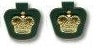 Pair of metal Warrant Officer rank collar dogs.
