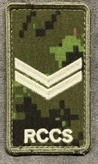 RCCS cadpat velcro Rank patch; Corporal