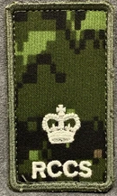 RCCS cadpat velcro Rank patch; Major