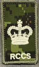 RCCS cadpat velcro Rank patch; Warrant Officer