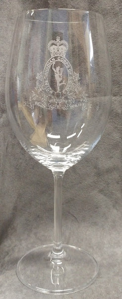 Wine Glass with RCCS crest