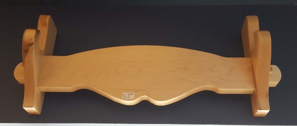 Small light wood wall mount pace stick stand