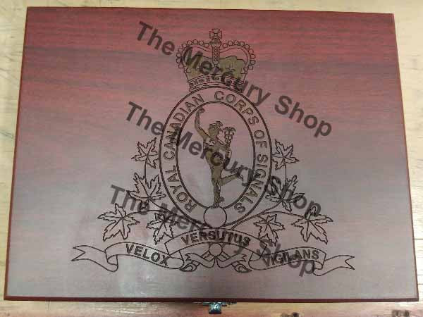 Flask box with RCCS crest