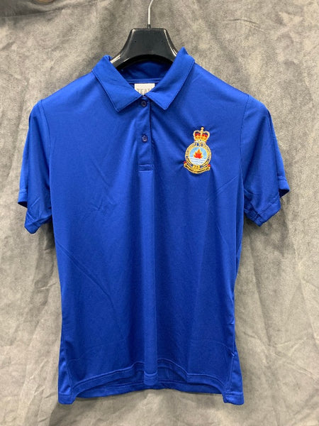 Women's Blue Polo with 76 comm regiment Crest