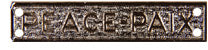 Silver Peace/Paix bar.