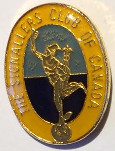 Signallers Club of Canada Crest tie tac.