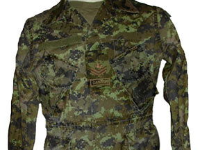 Green cadpat uniform