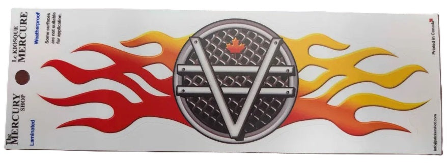 052 Lineman decal with flames