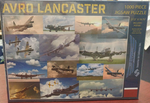Front of box featuring images of Avro Lancaster