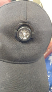 Black LED hat