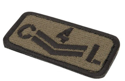 Rectangular patch with Corporal for Life logo on a white background