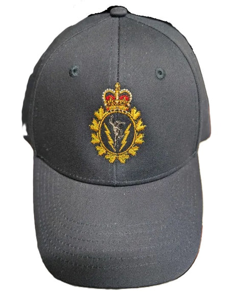 Navy ball cap with embroidered with C&E Crest