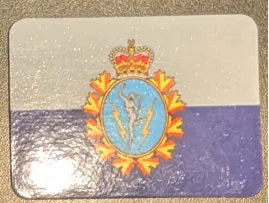 Magnet with C&E flag colours and C&E Crest