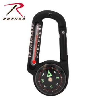 Compass/Thermometer carabiner