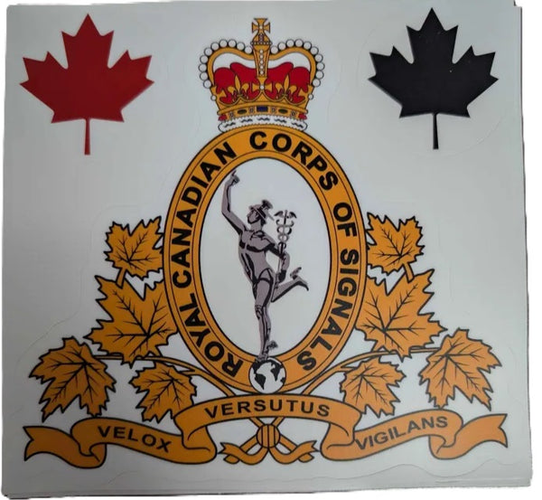RCCS Crest, Red Maple Leaf, Black Maple Leaf
