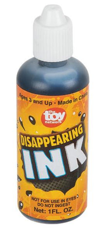 Disappearing Ink - Not for use in eyes do not ingest. 1 fl oz