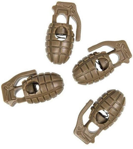 4 grenade shapped rope stoppers