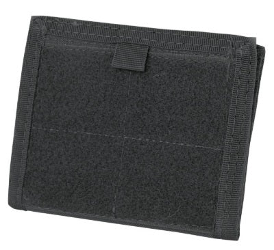 Black ID Panel with Velcro closure on a white background
