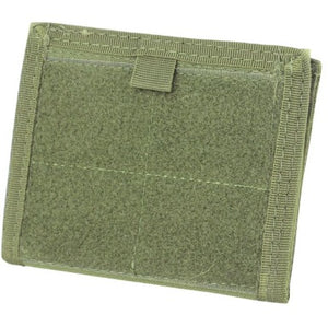 Green ID Panel with Velcro closure on a white background