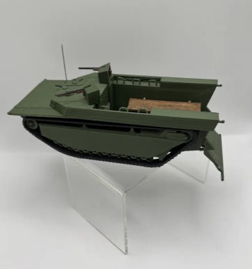 Model of a military vehicle on a white background