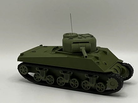 Model tank on a gray background