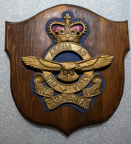 Shield Plaque with RCAF Crest